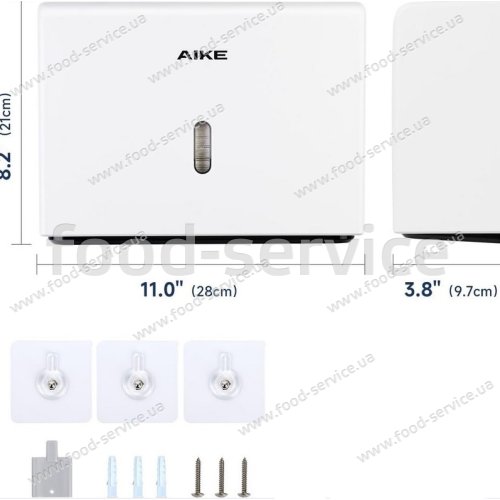 Диспенсер для бумажных полотенец Berg  AK5102 белый